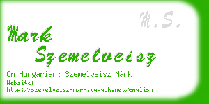 mark szemelveisz business card
