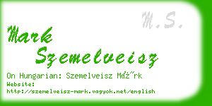 mark szemelveisz business card